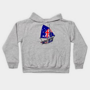 Vintage Australia Ship of Stand with Australia Kids Hoodie